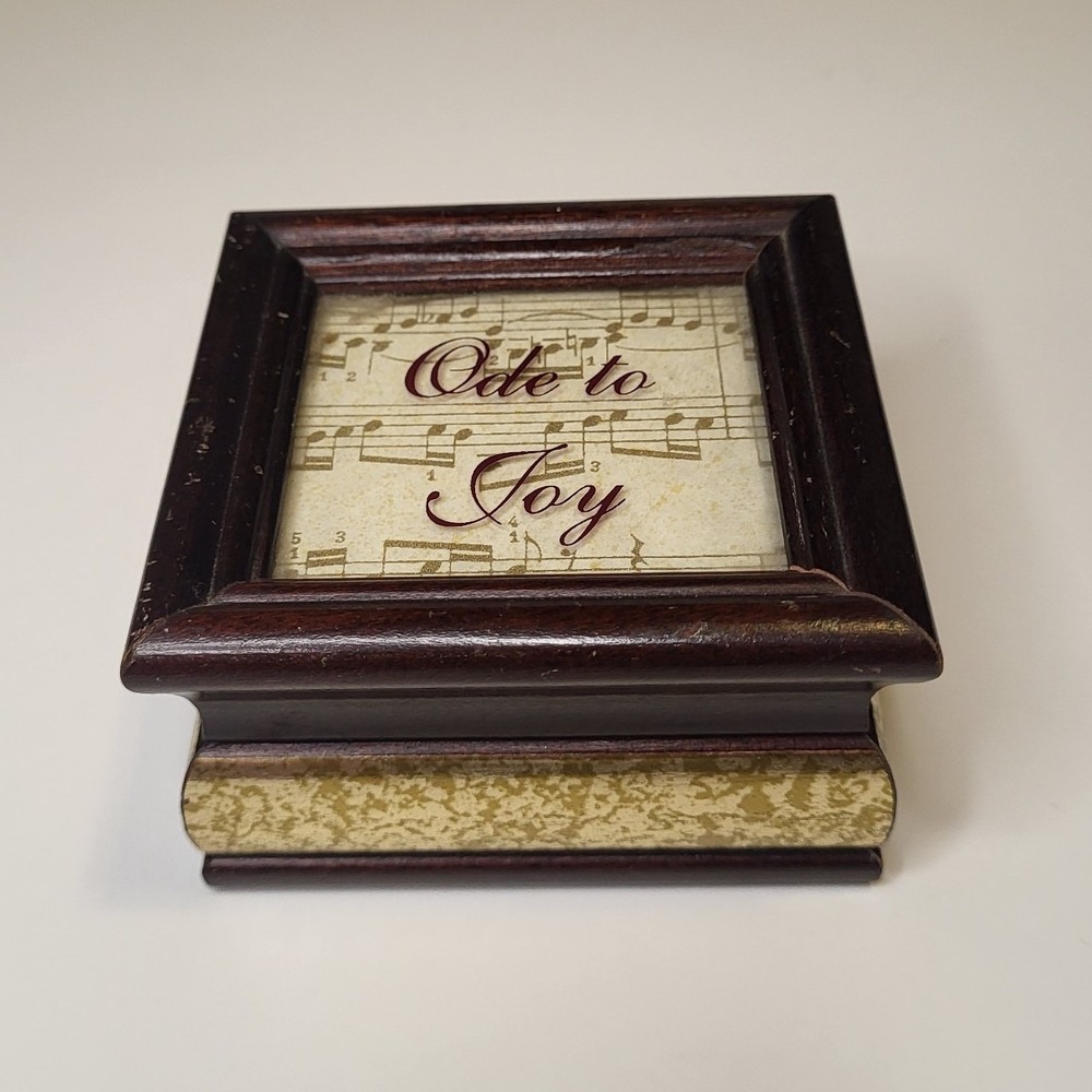 P. Graham Dunn "Ode to Joy" wooden music box, handcrafted in Ohio.